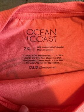 Ocean + Coast Men's Coral Short Sleeve Tee - 2XL